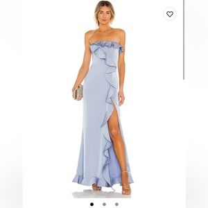 REVOLVE NBD LUNA GOWN IN BABY BLUE